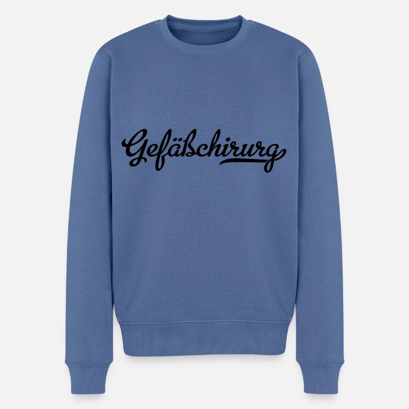 gefäßchirurg - Männer Premium Bio Pullover - Taubenblau