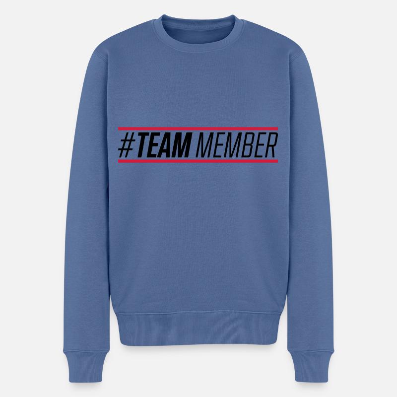 Membre de l’équipe - Pull Premium bio Homme - bleu pigeon