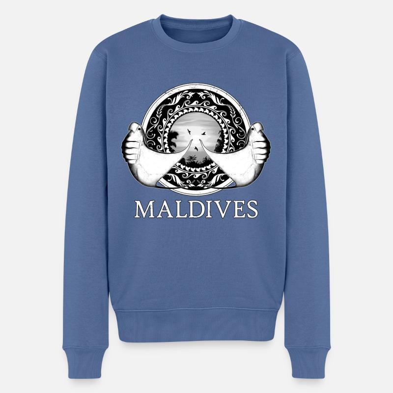 Mantarochen - Männer Premium Bio Pullover - Taubenblau