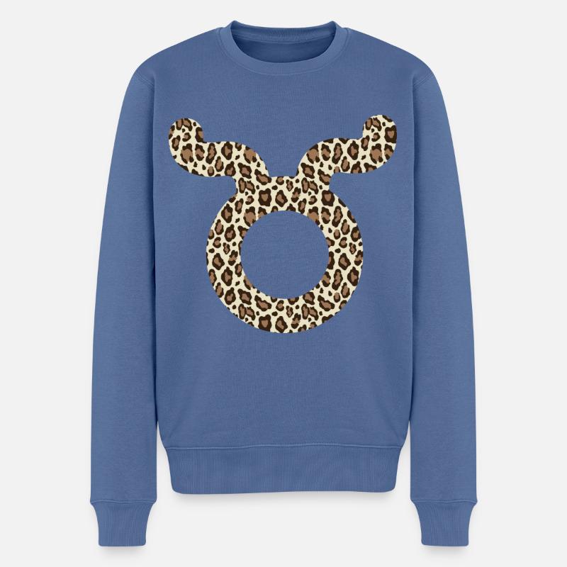 Sternzeichen Stier - Männer Premium Bio Pullover - Taubenblau