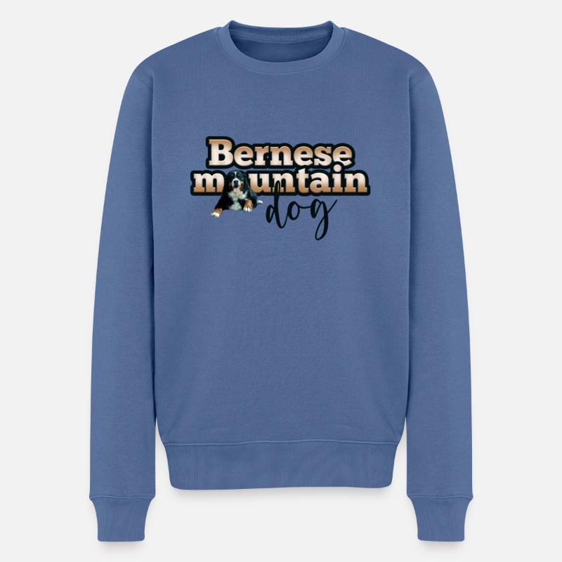 Bouvier bernois - Pull Premium bio Homme - bleu pigeon