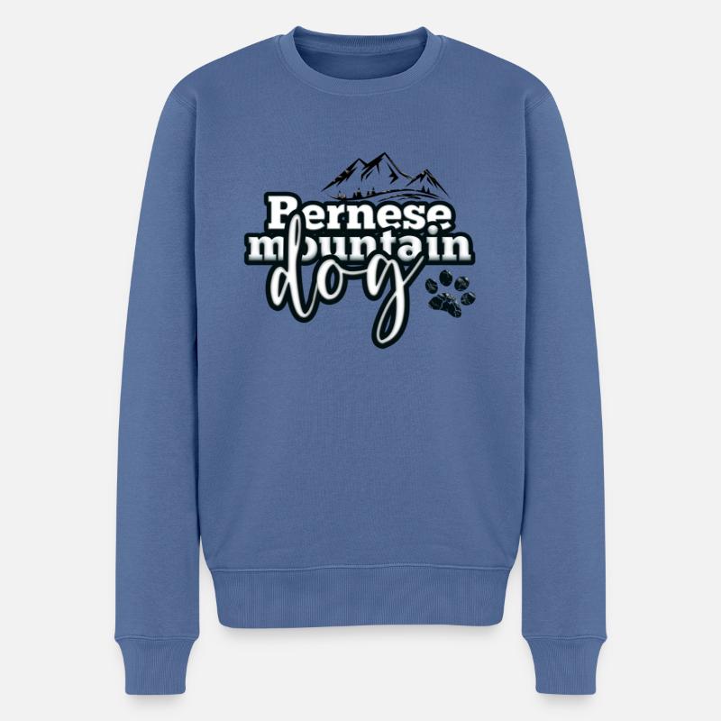 Bouvier bernois - Pull Premium bio Homme - bleu pigeon
