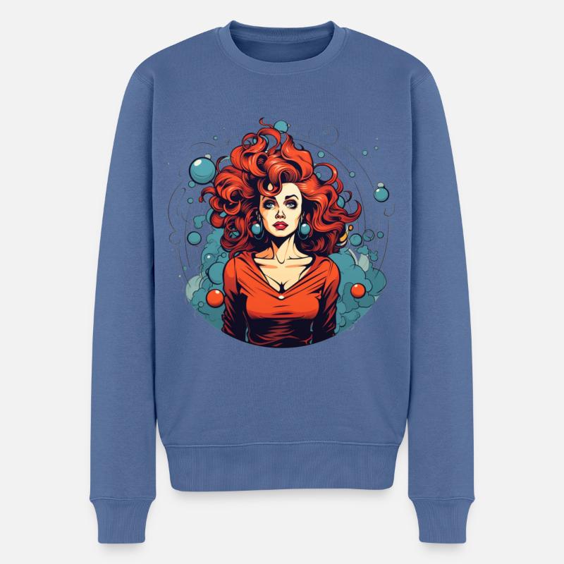 Mère de tous les problèmes - Pull Premium bio Homme - bleu pigeon