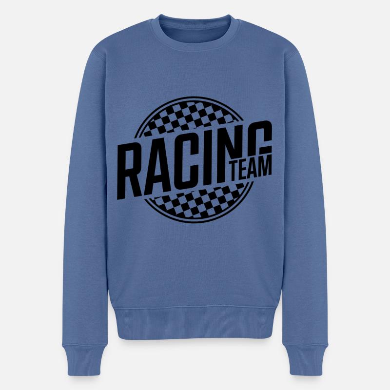 Coureur de l'équipe de course - Pull Premium bio Homme - bleu pigeon