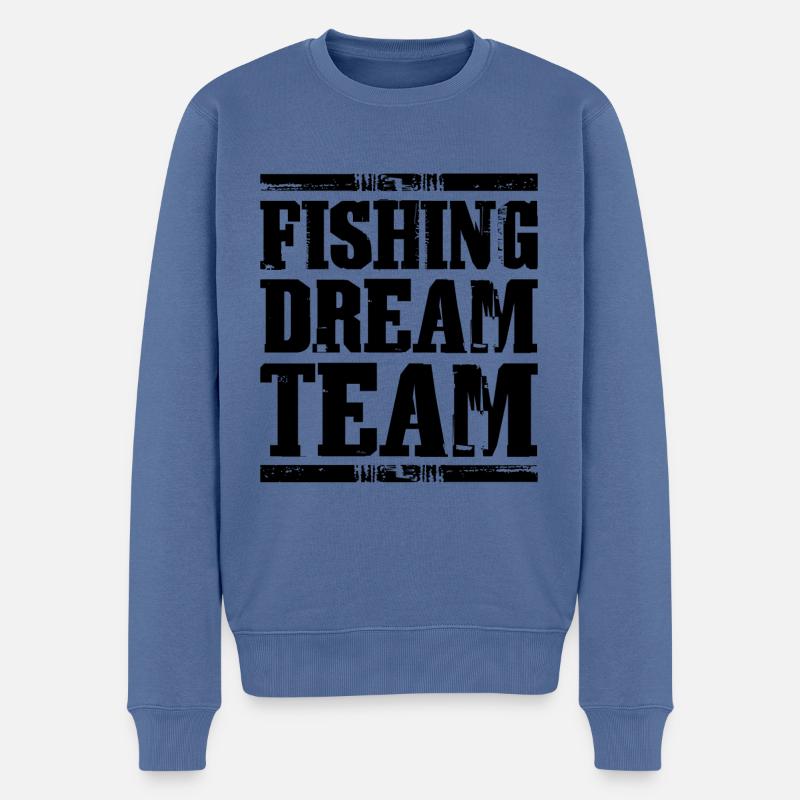 Pêche Dream Team Pêche - Pull Premium bio Homme - bleu pigeon