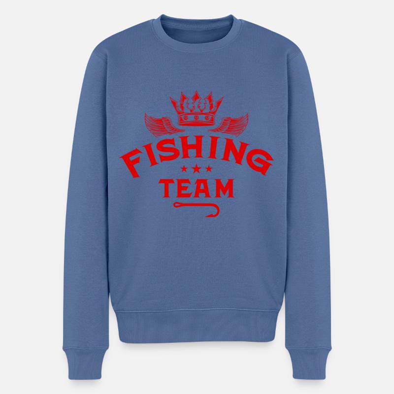 Pêche équipe pêche pêche - Pull Premium bio Homme - bleu pigeon