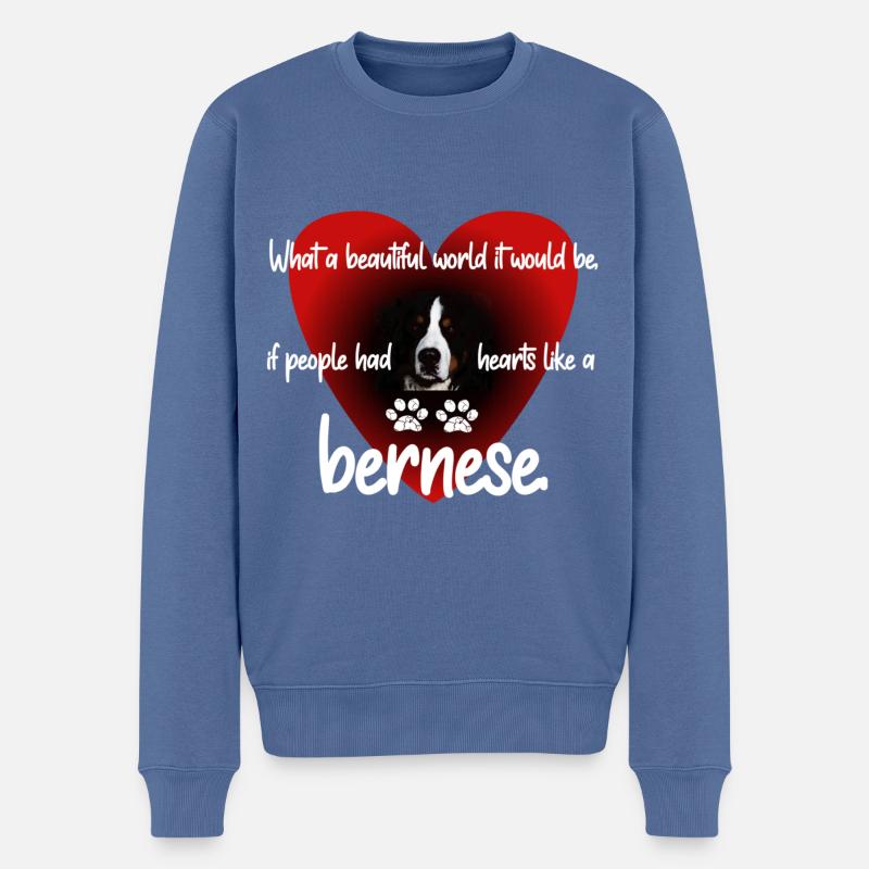 Berner - Männer Premium Bio Pullover - Taubenblau