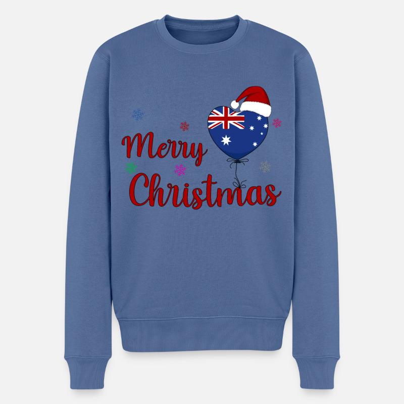 Joyeux Noël Australie - Pull Premium bio Homme - bleu pigeon