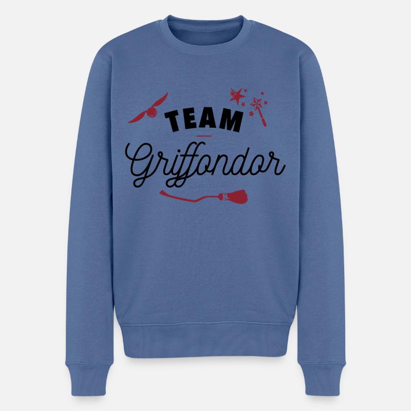Team Griffondor - Pull Premium bio Homme - bleu pigeon