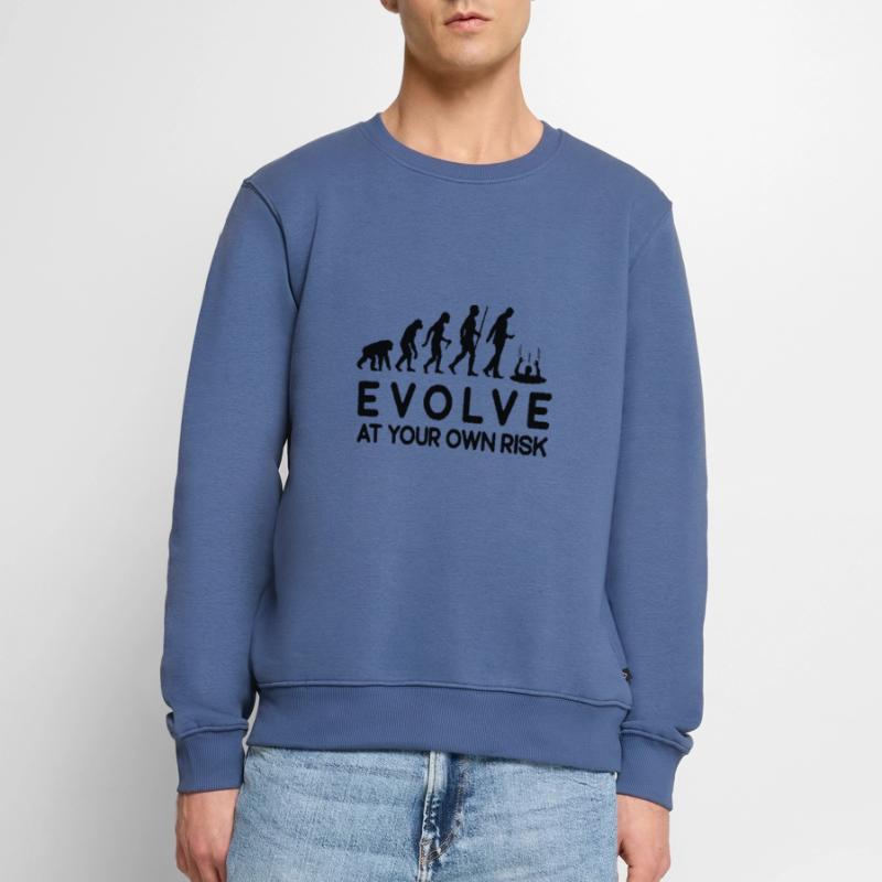 Risque d'évolution Évoluez à vos risques et périls Pull Premium bio Homme