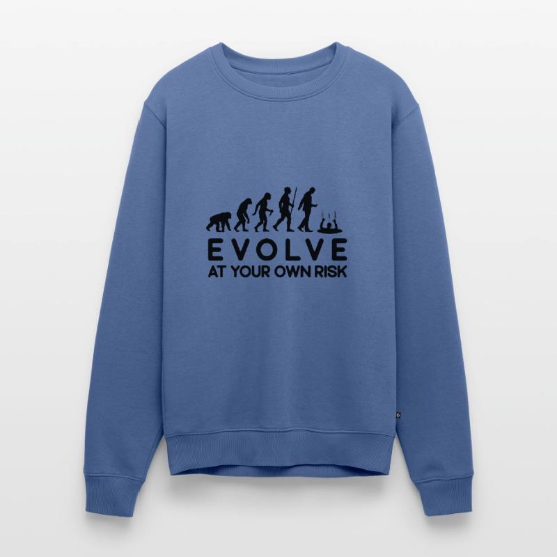 Risque d'évolution Évoluez à vos risques et périls Pull Premium bio Homme