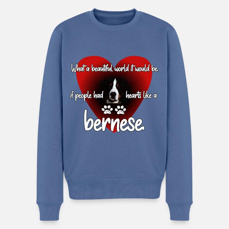 Berner - Männer Premium Bio Pullover - Taubenblau