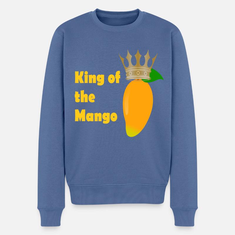 King of the mango - Männer Premium Bio Pullover - Taubenblau