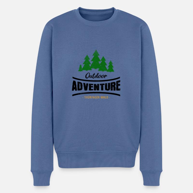 Outdoor adventure Thüringer Wald - Pull Premium bio Homme - bleu pigeon