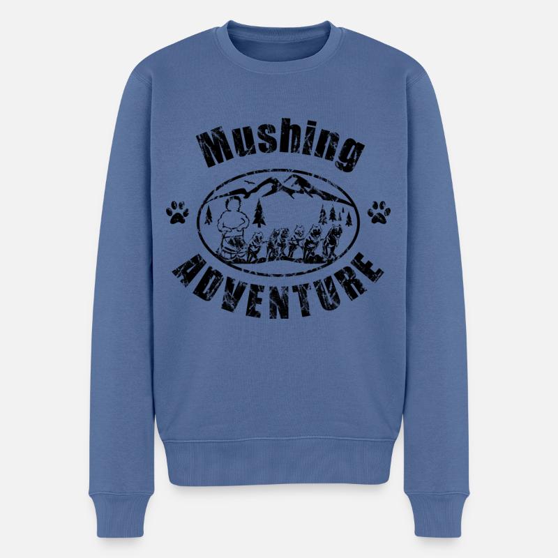 Aventure Husky - Pull Premium bio Homme - bleu pigeon