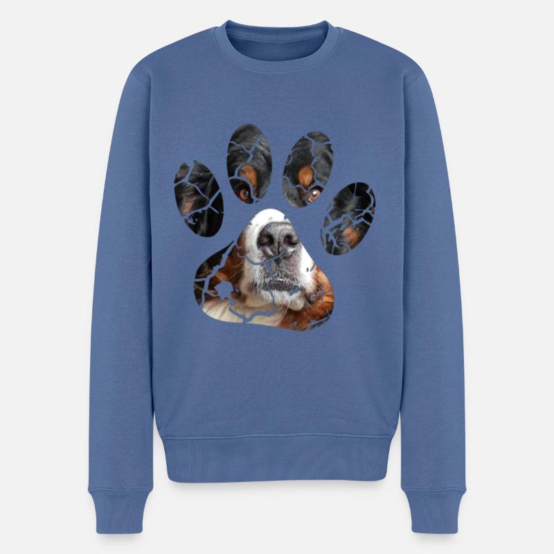 Bouvier bernois - Pull Premium bio Homme - bleu pigeon