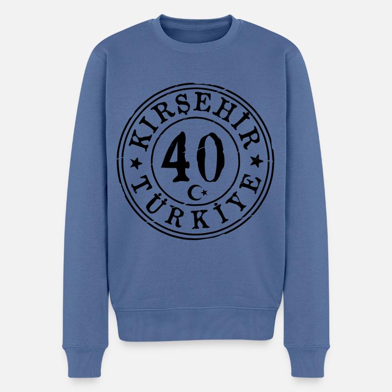 Kirsehir 40 Millésime - Pull Premium bio Homme - bleu pigeon