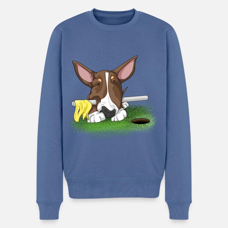 Bully MiniGolf - Männer Premium Bio Pullover - Taubenblau