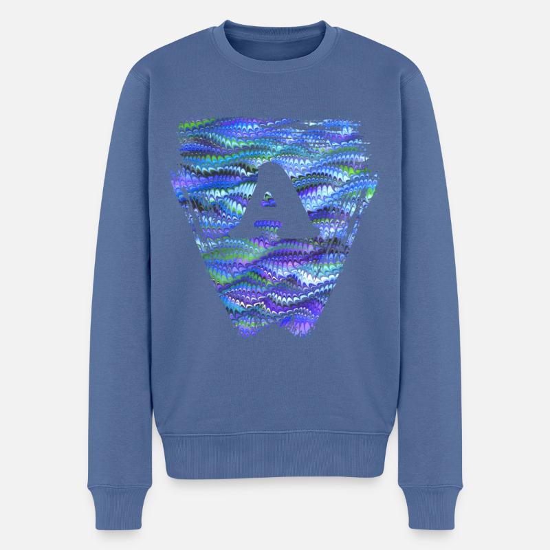 Triangle E 103 A - Pull Premium bio Homme - bleu pigeon
