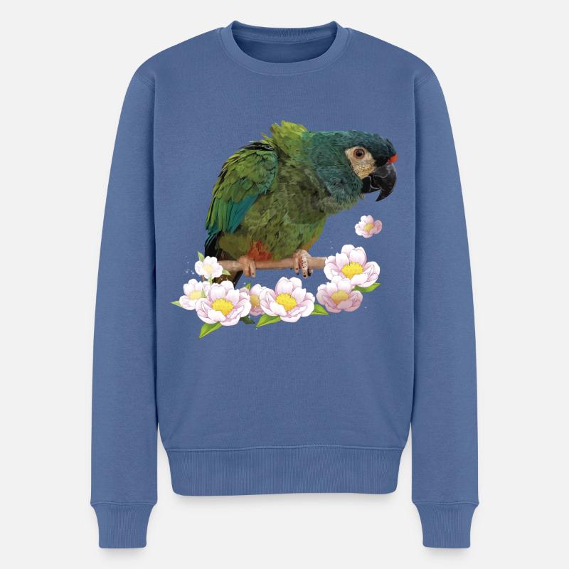 Das Maracanã - Männer Premium Bio Pullover - Taubenblau