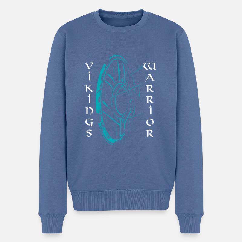 Vikings Warrior - Pull Premium bio Homme - bleu pigeon