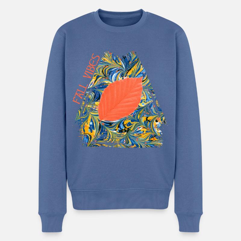 Hêtre E 274 - Pull Premium bio Homme - bleu pigeon