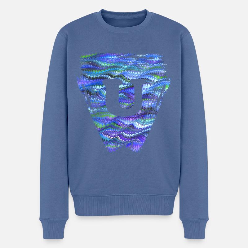Triangle E 103 U - Pull Premium bio Homme - bleu pigeon
