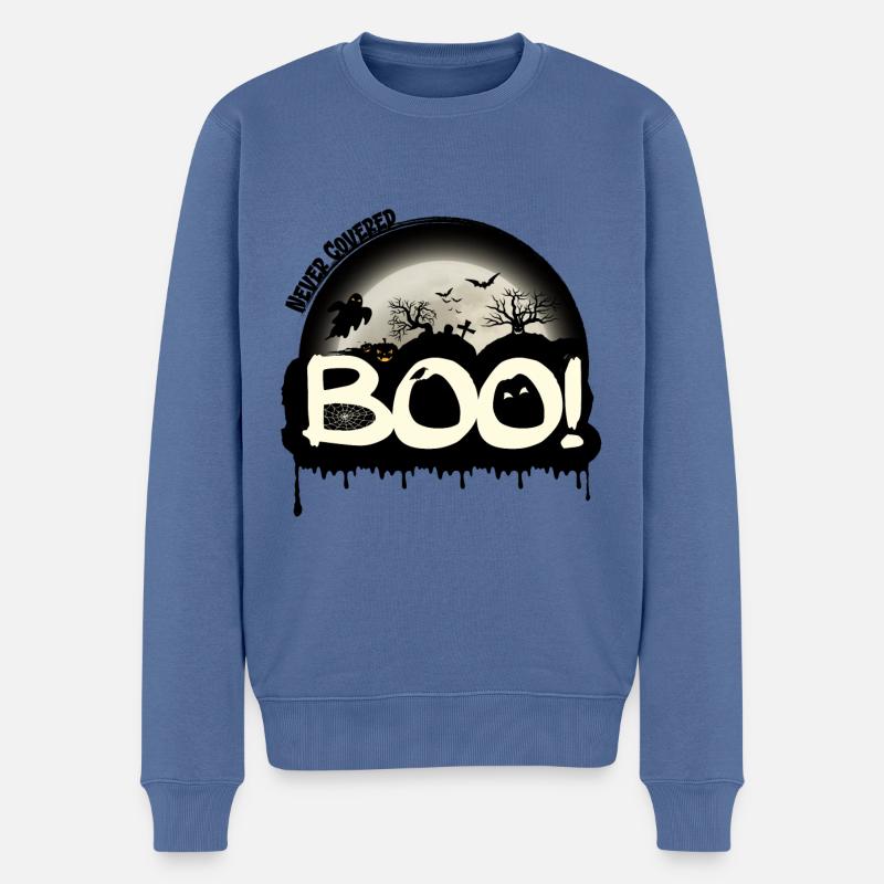 Buhruf! - Männer Premium Bio Pullover - Taubenblau