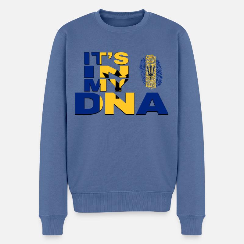 ITS IN MY DNA BARBADE - Pull Premium bio Homme - bleu pigeon