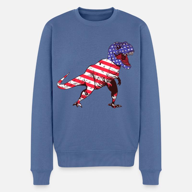Americasaurus Rex - Pull Premium bio Homme - bleu pigeon