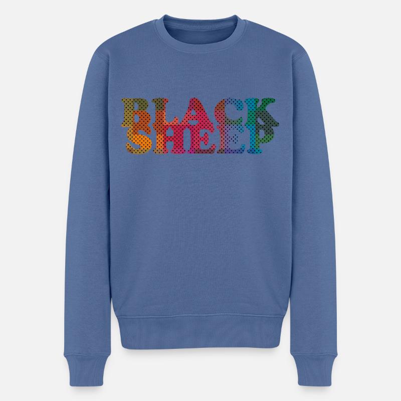 Black Sheep - Männer Premium Bio Pullover - Taubenblau