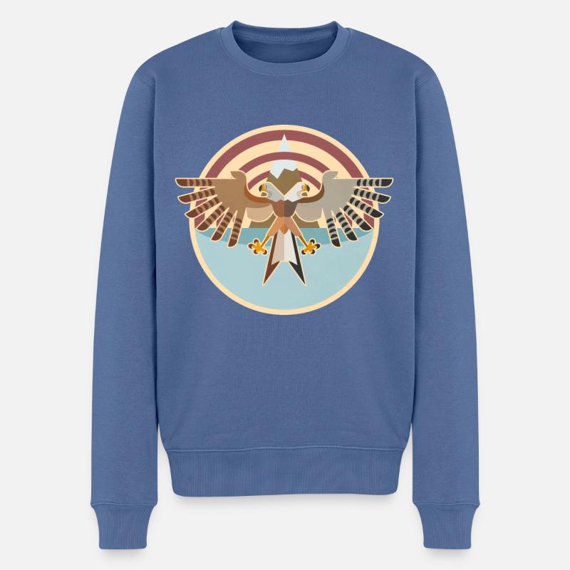 Rotmilan - Männer Premium Bio Pullover - Taubenblau