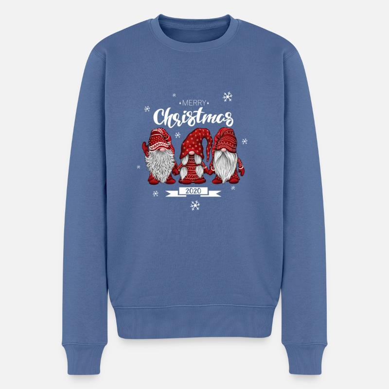 Weihnachten Xmas Gnomies 2020 Wichtel - Männer Premium Bio Pullover - Taubenblau