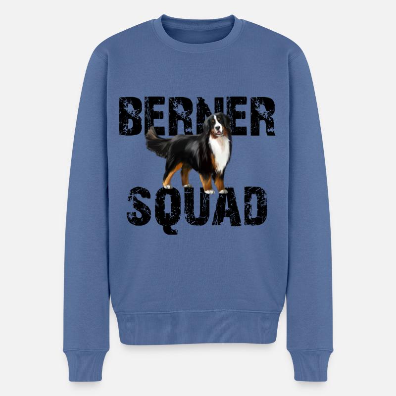Bouvier bernois - Pull Premium bio Homme - bleu pigeon