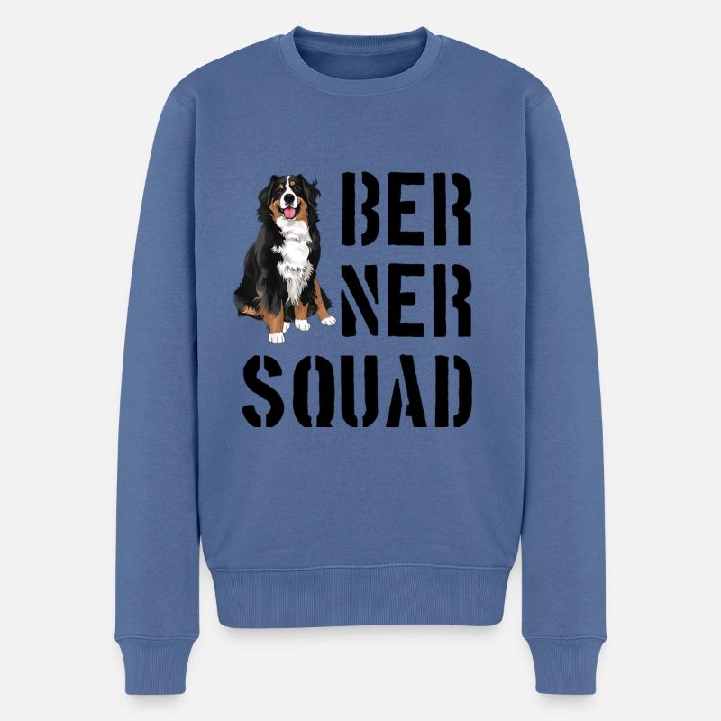 Bouvier bernois - Pull Premium bio Homme - bleu pigeon