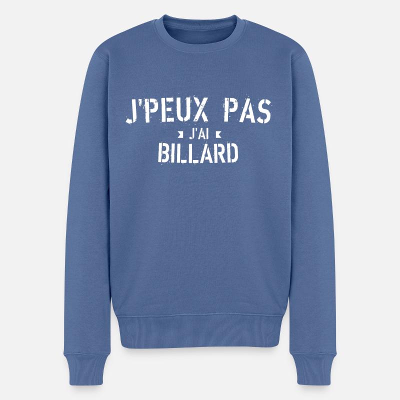 J Peux Pas J Ai Billard - Pull Premium bio Homme - bleu pigeon
