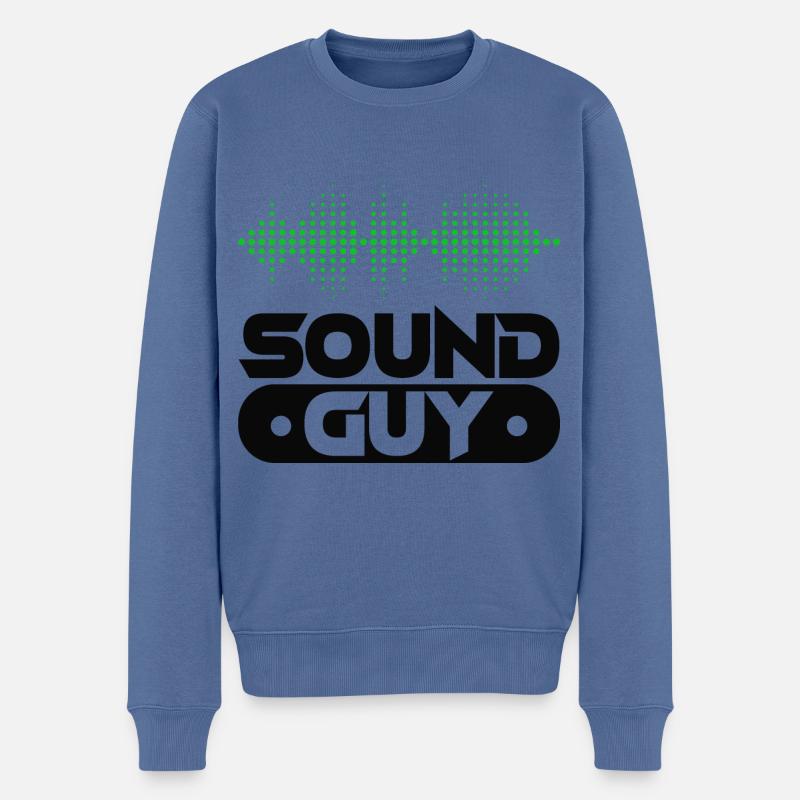 Technicien audio maître du son - Pull Premium bio Homme - bleu pigeon