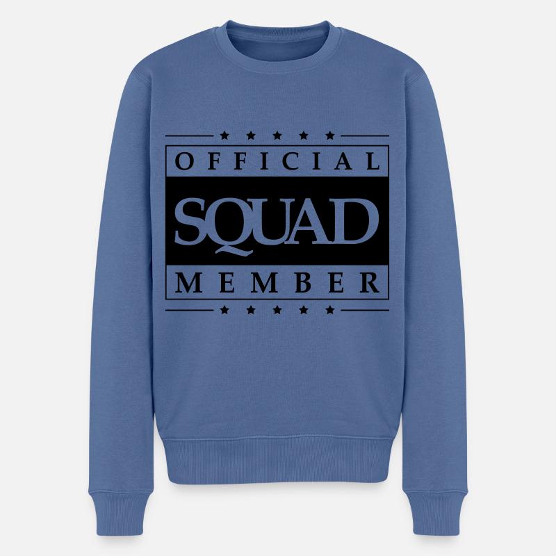 Squad member - Männer Premium Bio Pullover - Taubenblau