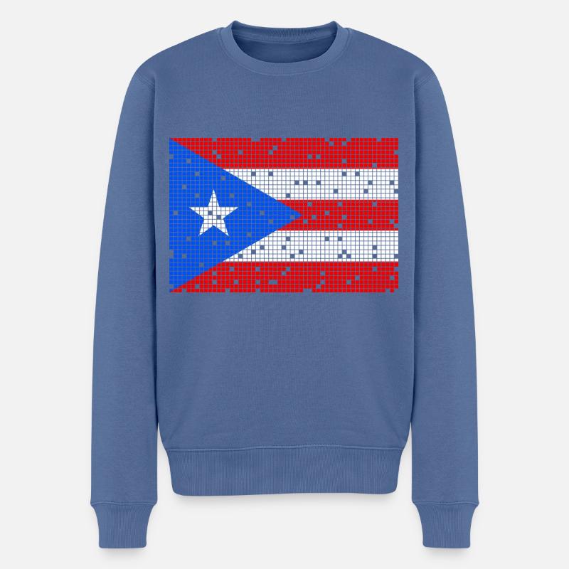 8bit Porto Rico - Pull Premium bio Homme - bleu pigeon
