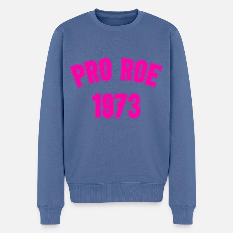 1973 Pro Roe - Männer Premium Bio Pullover - Taubenblau