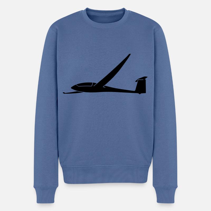 Pilote de planeur Ventus C17.6 - Pull Premium bio Homme - bleu pigeon