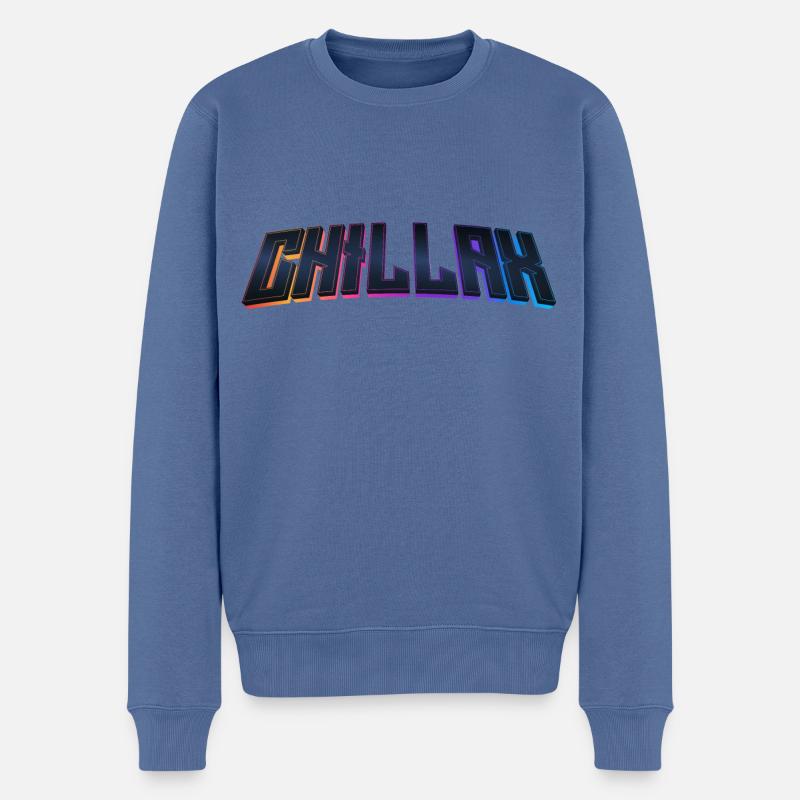 Chillax CHILLAX chillax - Männer Premium Bio Pullover - Taubenblau