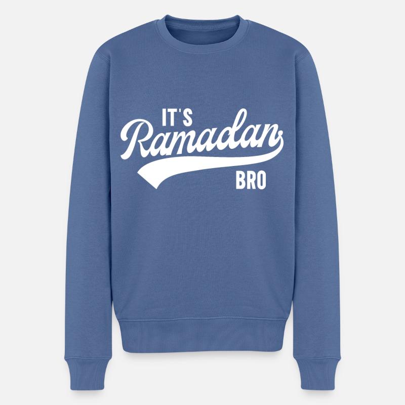 C’est le Ramadan, Frère - Pull Premium bio Homme - bleu pigeon