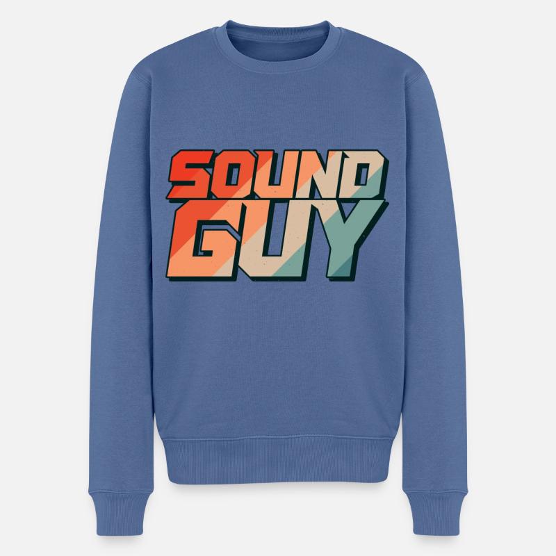 Tontechniker Veranstaltungstechnik Audiotechniker - Männer Premium Bio Pullover - Taubenblau