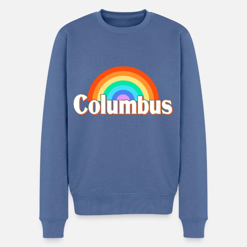 Columbus Ohio - Männer Premium Bio Pullover - Taubenblau