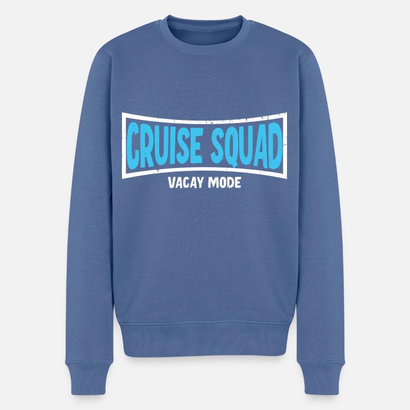 Vacay Squad Vacances en famille - Pull Premium bio Homme - bleu pigeon