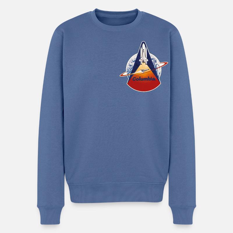 NASA Navette Spatiale Columbia - Pull Premium bio Homme - bleu pigeon