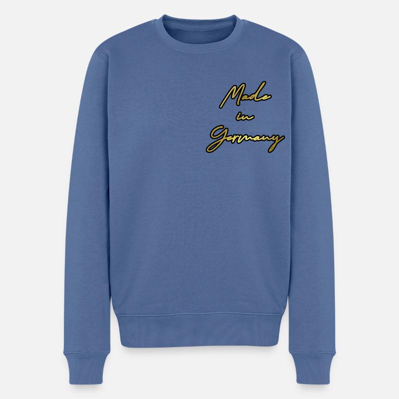 germany made in - Männer Premium Bio Pullover - Taubenblau