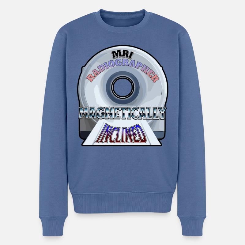 Radiographe IRM à inclinaison magnétique - Pull Premium bio Homme - bleu pigeon