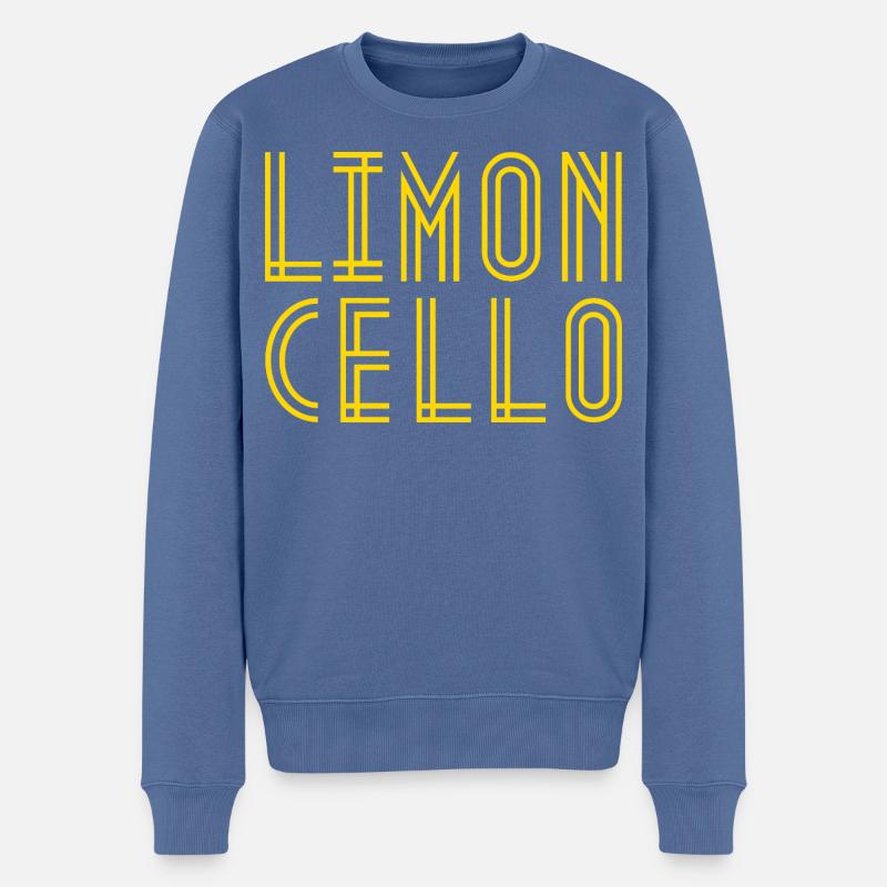 LIMONCELLO - Männer Premium Bio Pullover - Taubenblau